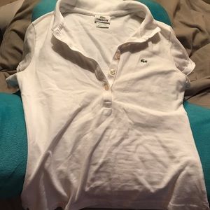 White Lacoste Women’s Polo Shirt Size 40